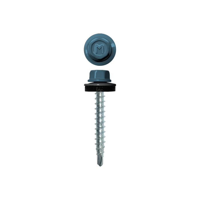Саморез кровельный Daxmer 4,8х29 RAL 5024 (250) сверло №1