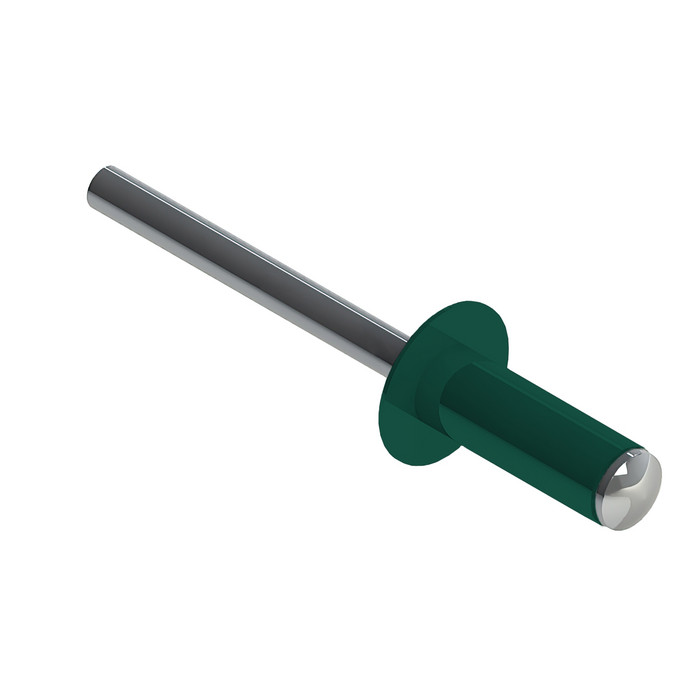 Заклёпка вытяжная Daxmer 3,2х8,0 RAL 6026 (1000 шт) сталь/сталь